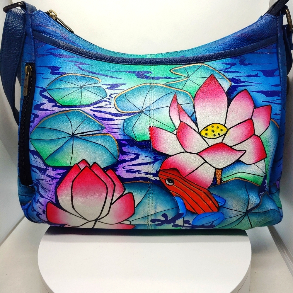 Anuschka Concealed Carry Hand Painted Leather Hobo